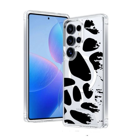 Husa pentru Samsung Galaxy S25 Ultra, Atasare Magnetica, MagSafe, Pattern Skin 08, Clear
