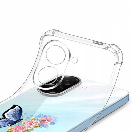 Husa Antisoc pentru Xiaomi Redmi A5 4G - AirBag TPU, Colțuri Ranforsate- Butterfly Albastru 