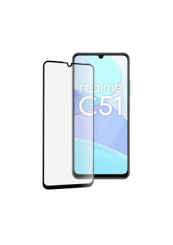 Folie sticla telefon compatibila Realme C51 / Note 50, Full Glue, 111D, Black