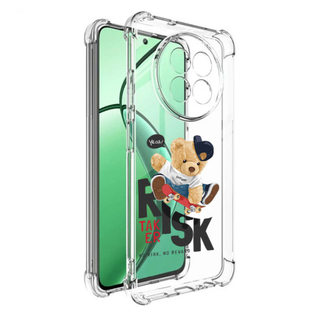 Husa Antisoc pentru Realme 12 / 12x, AirBag PRO, Transparent, Risk Taker