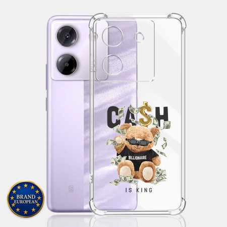 Husa Antisoc pentru Xiaomi Poco M7 Pro 5G - AirBag TPU, Colțuri Ranforsate - Cash is King