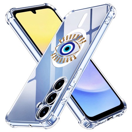 Husa Antisoc pentru Samsung Galaxy A15 - AirBag Magsafe, 4 Colțuri Ranforsate - Evil Eye Sun