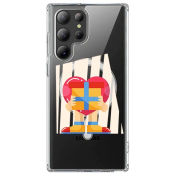 Husa personalizata Samsung Galaxy S24 Ultra, MagSafe Atasare Magnetica, Gift love