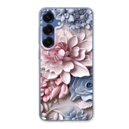 Husa pentru Samsung Galaxy S25, Atasare Magnetica, MagSafe, 3D Flower Medley 10