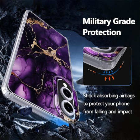 Husa magnetica compatibila MagSafe pentru Samsung Galaxy S25 Edge, model DC60, protectie completa anti soc