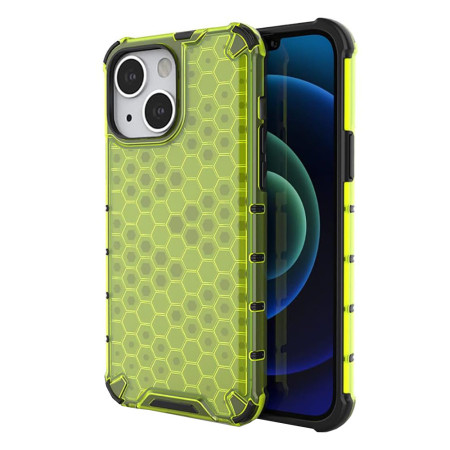 Husa antisoc compatibila Apple iPhone 15, Honeycomb AirBag, Verde