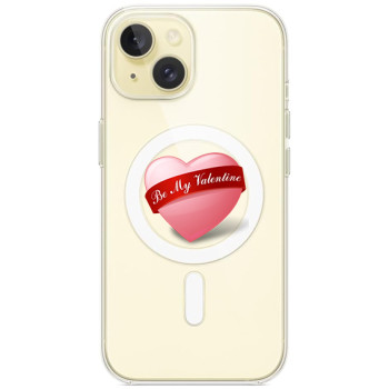 Husa personalizata Apple iPhone 14, MagSafe, Be My Valentine