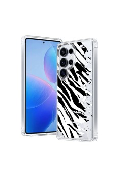 Husa pentru Samsung Galaxy S24 Ultra, Atasare Magnetica, MagSafe, Pattern Skin 16, Clear
