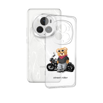 Husa pentru Honor Magic 6 Pro, Tech Street Rider, Transparenta