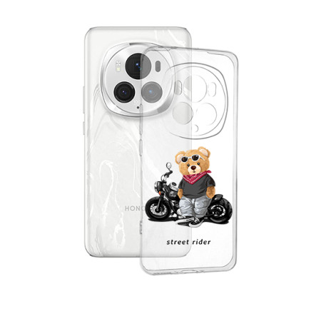 Husa pentru Honor Magic 6 Pro, Tech Street Rider, Transparenta