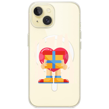 Husa personalizata Apple iPhone 14, MagSafe, Love Gift