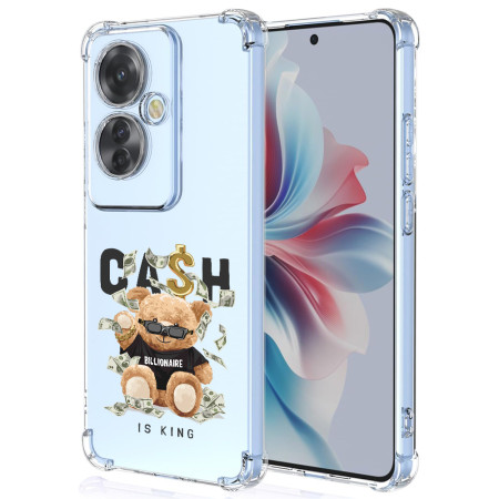Husa Antisoc pentru Oppo Reno11 F - Protectie TPU AirBag Transparenta Cash is king