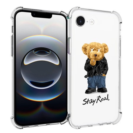 Husa Antisoc pentru iPhone 16e, AirBag PRO, Clear, Stay Real