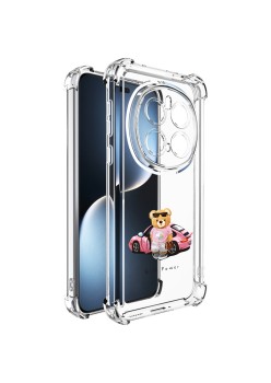 Husa Antisoc pentru Honor Magic7 Pro, AirBag PRO, Transparent, Girl Power