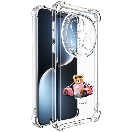 Husa Antisoc pentru Honor Magic7 Pro, AirBag PRO, Transparent, Girl Power