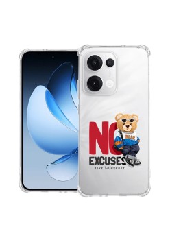 Husa Antisoc pentru Oppo Reno13, AirBag PRO, Clear, No Excuses