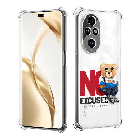 Husa Antisoc pentru Honor 200 Pro, AirBag PRO, Protectie Completa, Design Transparent, No Excuses