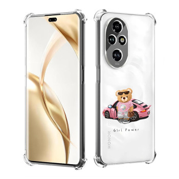 Husa Antisoc pentru Honor 200 Pro, AirBag PRO, Protectie Completa, Design Transparent, Girl Power