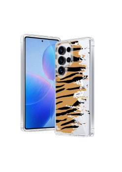 Husa pentru Samsung Galaxy S24 Ultra, Atasare Magnetica, MagSafe, Pattern Skin 04, Clear