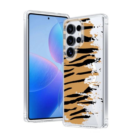 Husa pentru Samsung Galaxy S24 Ultra, Atasare Magnetica, MagSafe, Pattern Skin 04, Clear