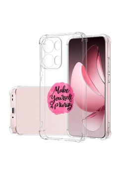 Husa Antisoc pentru Oppo Reno13 Pro, AirBag PRO, Clear, Make Yourself A Priority