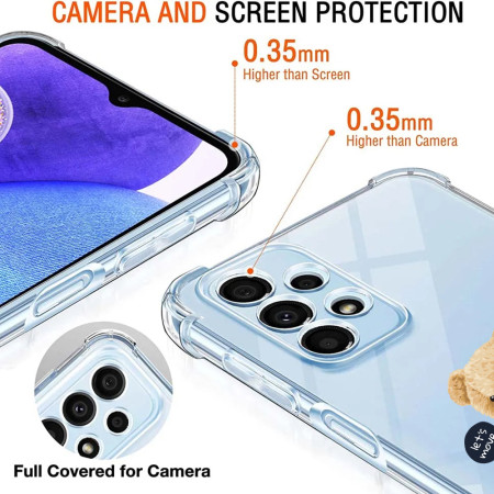 Husa Antisoc personalizata pentru Samsung Galaxy A23, AirBag Forward, Clear