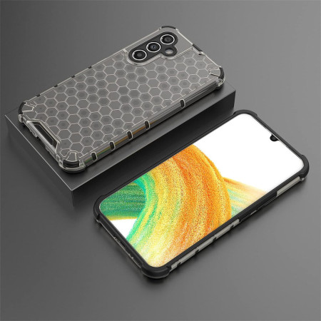 Husa antisoc compatibila Samsung Galaxy S24, Honeycomb AirBag, Negru