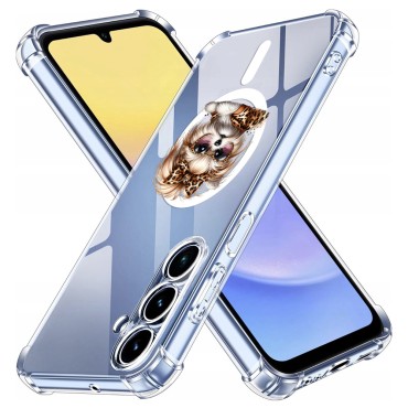 Husa Antisoc pentru Samsung Galaxy A16 - AirBag Magsafe, Colțuri Ranforsate - Dog Bow