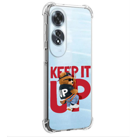 Husa Antisoc pentru Oppo A60, AirBag PRO, Transparent, Keep it Up