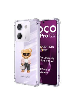 Husa Antisoc pentru Xiaomi Poco M7 Pro 5G - AirBag TPU, Colțuri Ranforsate - Working Girl