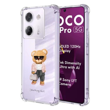 Husa Antisoc pentru Xiaomi Poco M7 Pro 5G - AirBag TPU, Colțuri Ranforsate - Working Girl