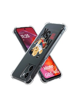 Husa Antisoc pentru Motorola Moto G05 / E15, AirBag PRO, Clear, Risk Taker
