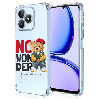 Husa Antisoc pentru Realme C51, AirBag Life Is All Yours Clear