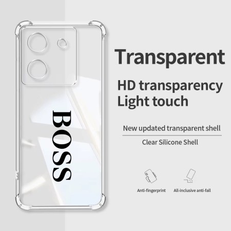 Husa Antisoc pentru Xiaomi Poco M7 Pro 5G - AirBag TPU, Colțuri Ranforsate - Boss 