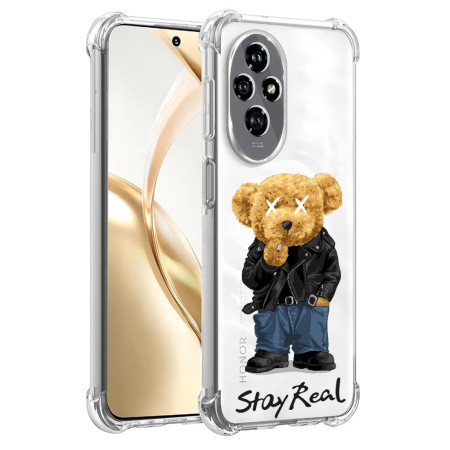 Husa Antisoc pentru Honor 200, AirBag PRO, Protectie Completa, Design Transparent, Stay Real