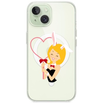 Husa personalizata Apple iPhone 15 Plus, MagSafe, Play Love