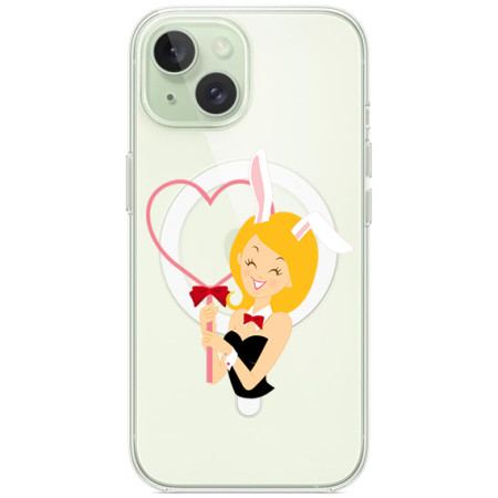 Husa personalizata Apple iPhone 15 Plus, MagSafe, Play Love