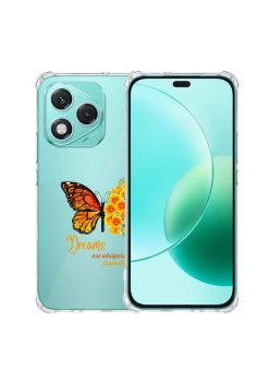 Husa Antisoc pentru Honor 400 Lite - AirBag TPU, Colțuri Ranforsate- Butterfly Galben 