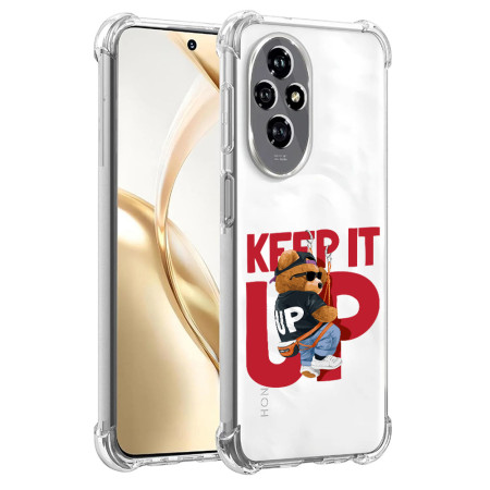 Husa Antisoc pentru Honor 200, AirBag PRO, Protectie Completa, Design Transparent, Keep it Up