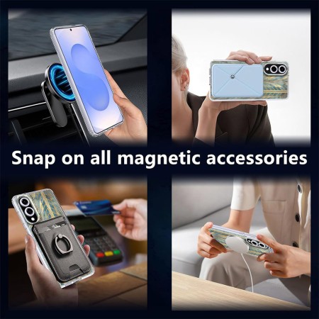 Husa pentru Samsung Galaxy S25 Edge, magnetica compatibila MagSafe, Cobalt0, protectie completa anti soc
