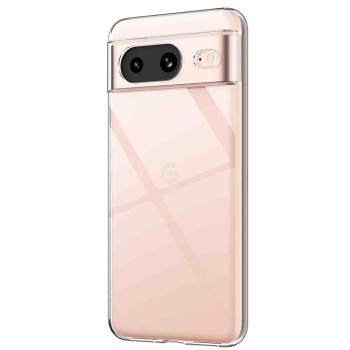 Husa Silicon compatibila Google Pixel 8a, Pastreaza Originalitatea, Transparent 