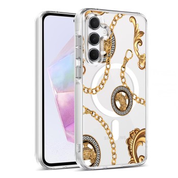 Husa pentru Samsung Galaxy A35 5G, Atasare Magnetica, MagSafe, Slinny, Clear