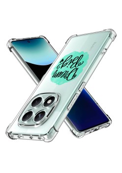 Husa Antisoc pentru Xiaomi Redmi Note 14 Pro 4G / Poco F7, AirBag PRO, Clear, Dream Big