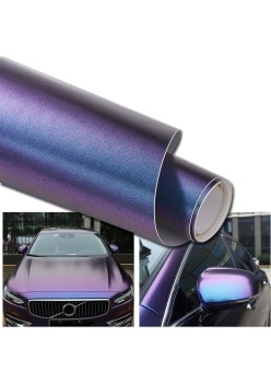 Folie Auto Cameleon Albastru/Violet pentru Colantare Integrala, Lucios, 3m x 1.52m, Termoplastica, Bubble Free