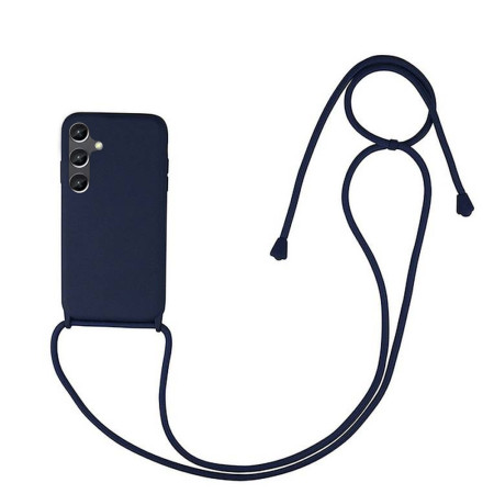 Husa compatibila cu Samsung Galaxy A54, Strap, Cu Snur prindere gat regrabil, Camera Protect, Antishock, Albastru