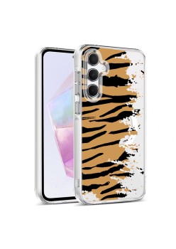 Husa pentru Samsung Galaxy A16, Atasare Magnetica, MagSafe, Pattern Skin 04, Clear