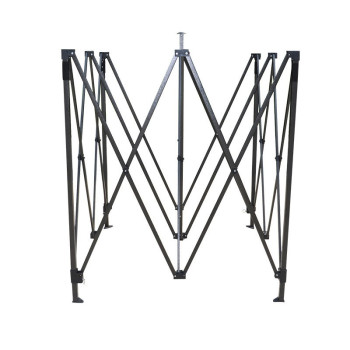 Cadru metalic 2x3 m Pliabil pentru cort tip pavilion, Instalare Usoara, Negru