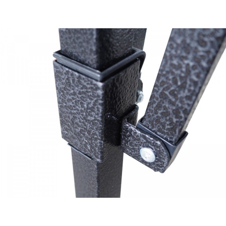 Cadru metalic pentru cort, Pliabil, Tip Pavilion, Instalare usoara, 3 x 3 m, Negru