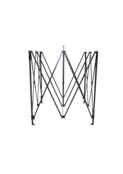 Cadru metalic pentru cort, Pliabil, Tip Pavilion, Instalare usoara, 3 x 3 m, Negru