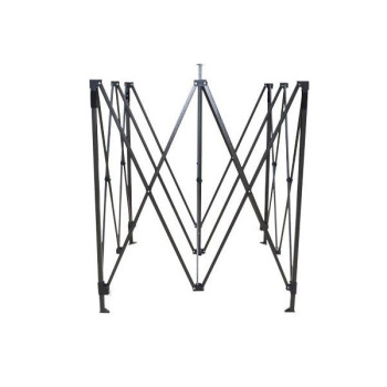 Cadru metalic pentru cort, Pliabil, Tip Pavilion, Instalare usoara, 3 x 3 m, Negru